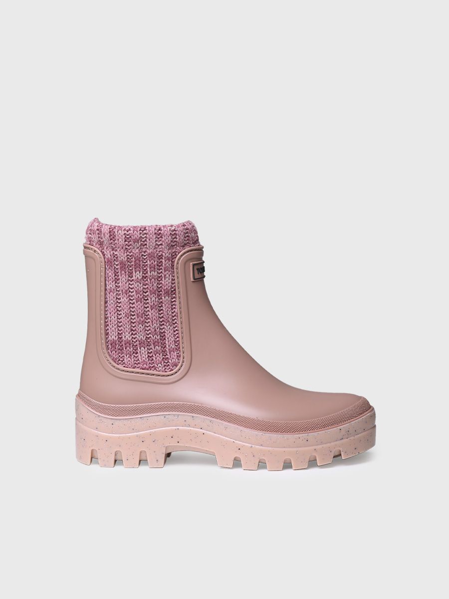 CAMOS - ROSA - Botín de agua para mujer  en goma