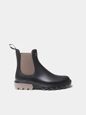 CAEN - Botines de lluvia para mujer con gomas en contraste CAEN - Botines de lluvia para mujer con gomas en contraste