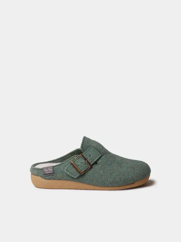​MIMA-FP. Esta zapatilla de casa de mujer se elabora en fieltro