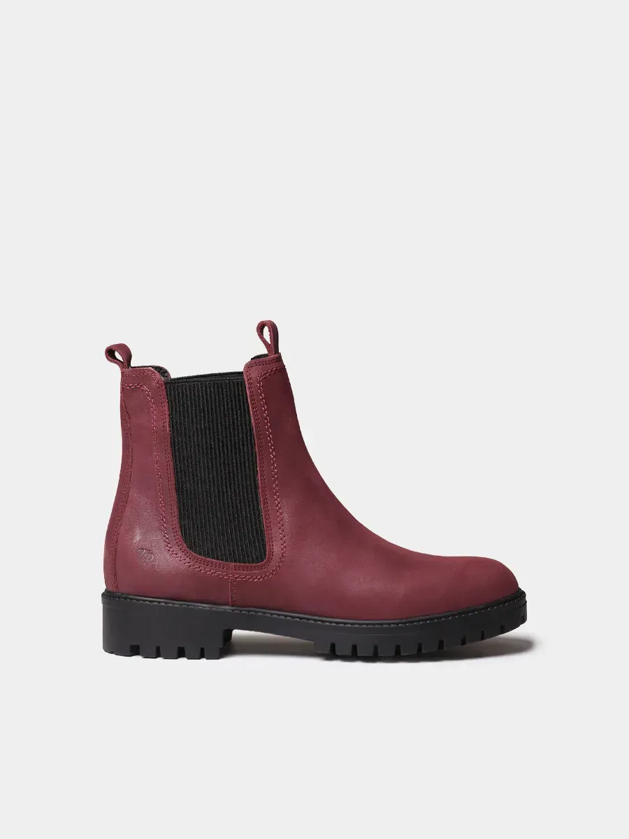 CARLA-NL - Botines de mujer en piel con elásticos laterales CARLA-NL - Botines de mujer en piel con elásticos laterales