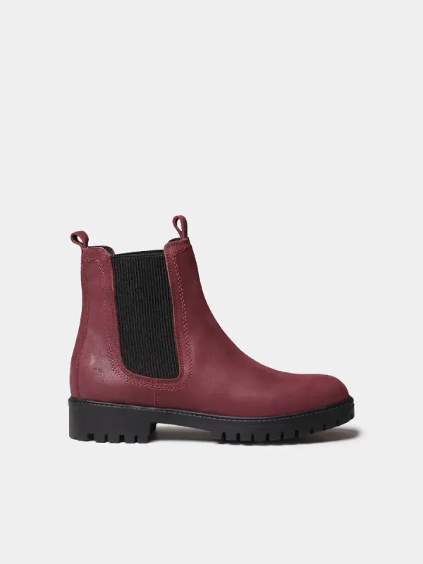 CARLA-NL - Botines de mujer en piel con elásticos laterales