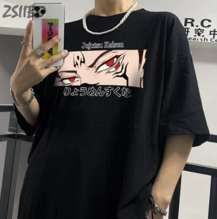 Men T Shirts Itadori Yuji Print Harajuku(لا تشتري الان الموقع قيد التطوير)
