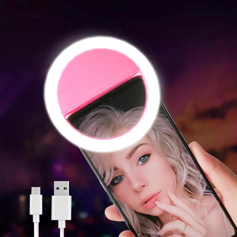 LED Ring Flash Universal Selfie Light Portable Mobile Phone