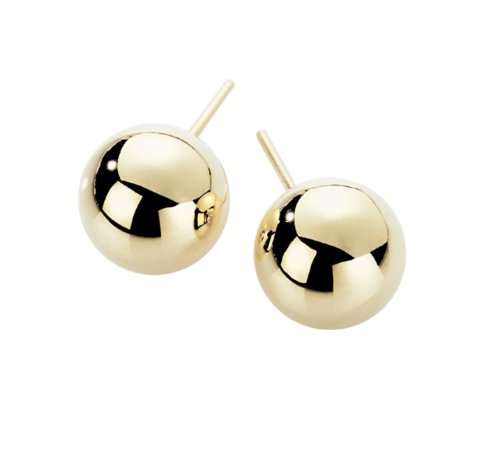 MARY earrings, made of 14 ct. yellow gold. 4 mm.