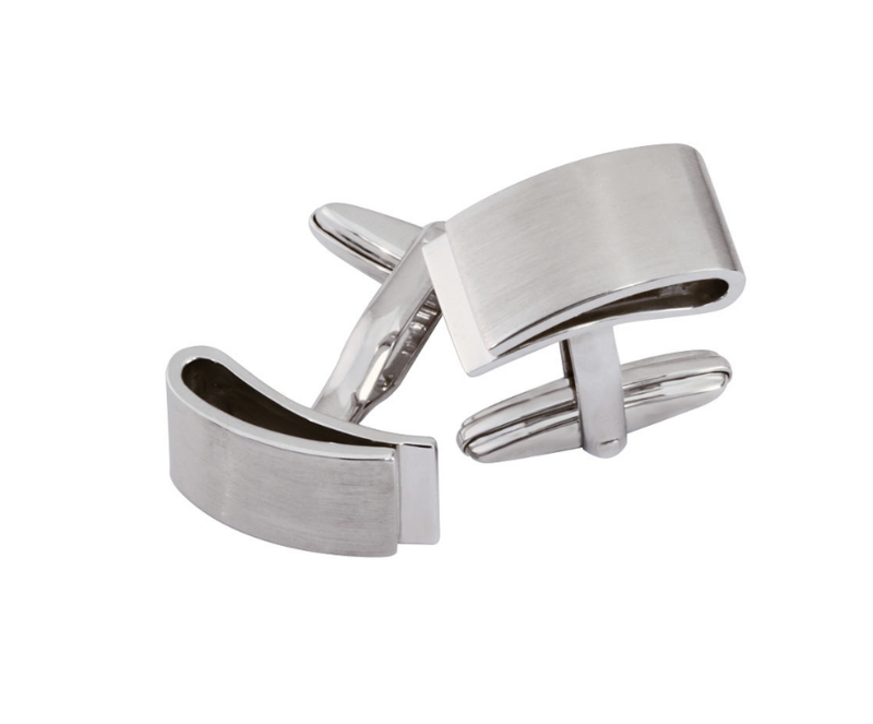 CRUICE cufflinks, made of rhodium plated 925 silver