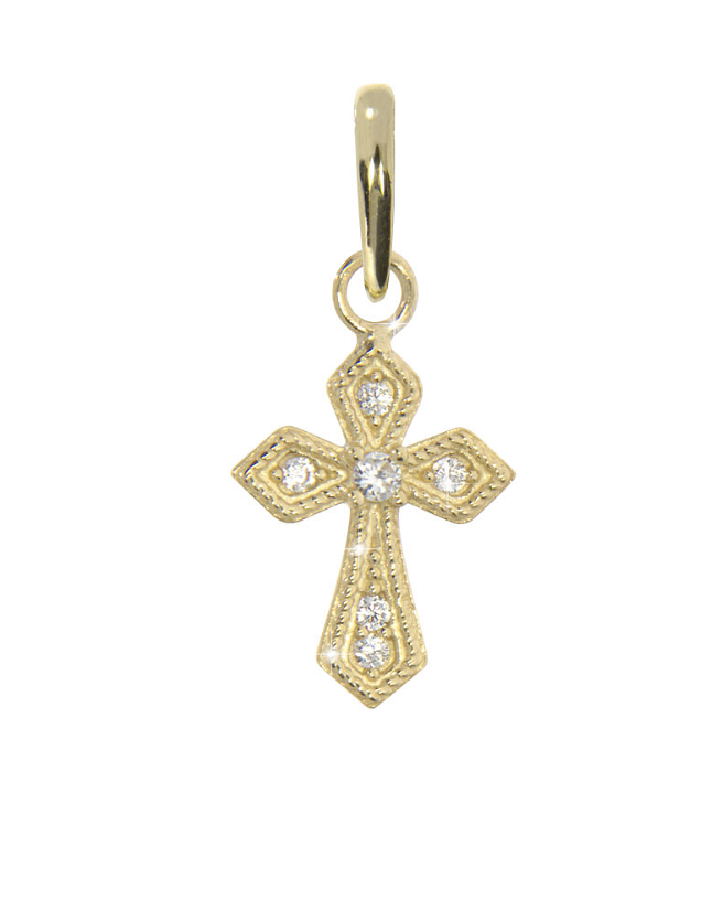 HOPE pendant, made of 14 ct. yellow gold and cubic zirconia