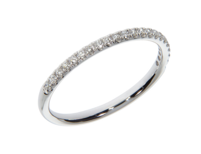 FORTUNA diamond ring, made of 14 ct. white gold and 0,20 ct. W/SI diamonds