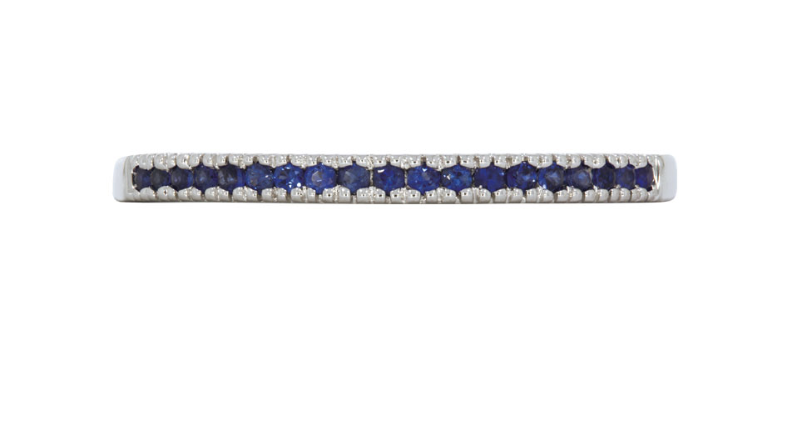 SUBLIME ring, made of 14 ct. white gold and 0,16 ct. blue sapphire