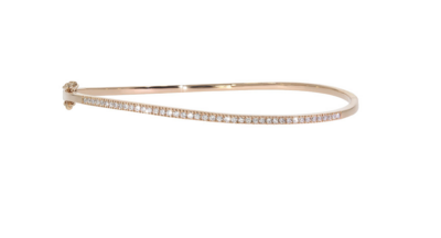 SUBLIME diamond bracelet, made of 14 ct. rose gold and 0,35 ct. TW/SI diamonds. 19 cm