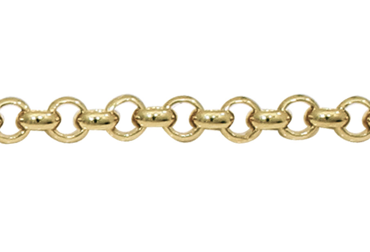 ROLO bracelet, made of 14 ct. yellow gold 4,0 mm. 18 cm.​