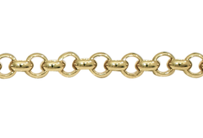 ROLO bracelet, made of 14 ct. yellow gold 4,0 mm. 21 cm.​