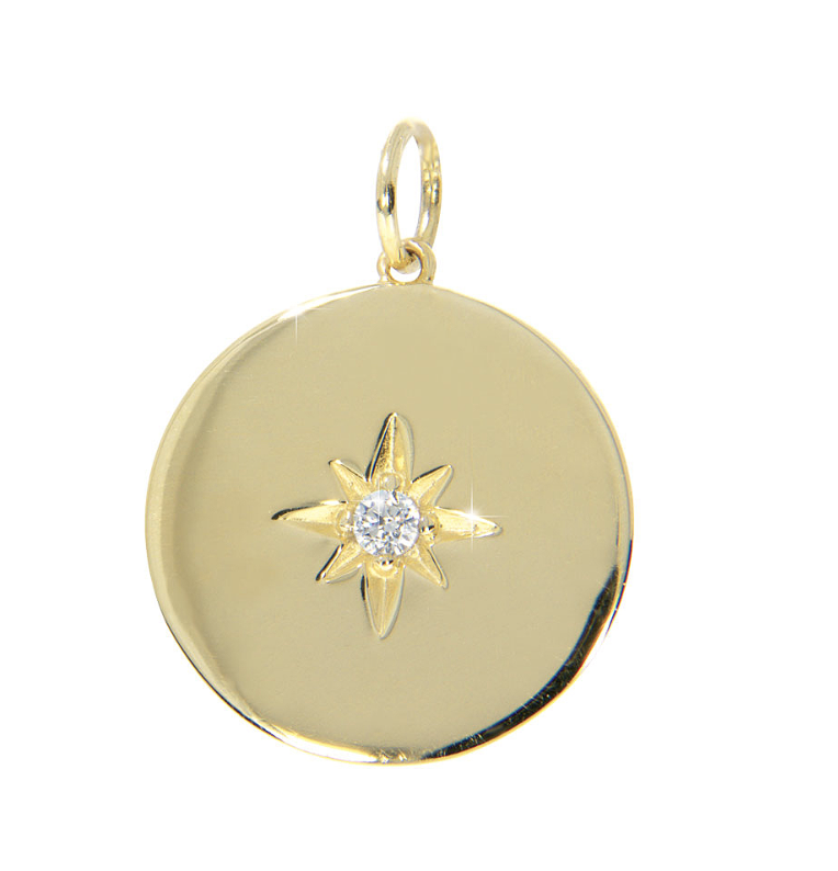CARISMA pendent, made of 14 ct. yellow gold and cubic zirconia