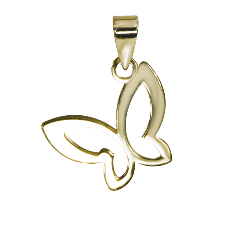 BUTERFLY pendant, made of 14 ct. yellow gold