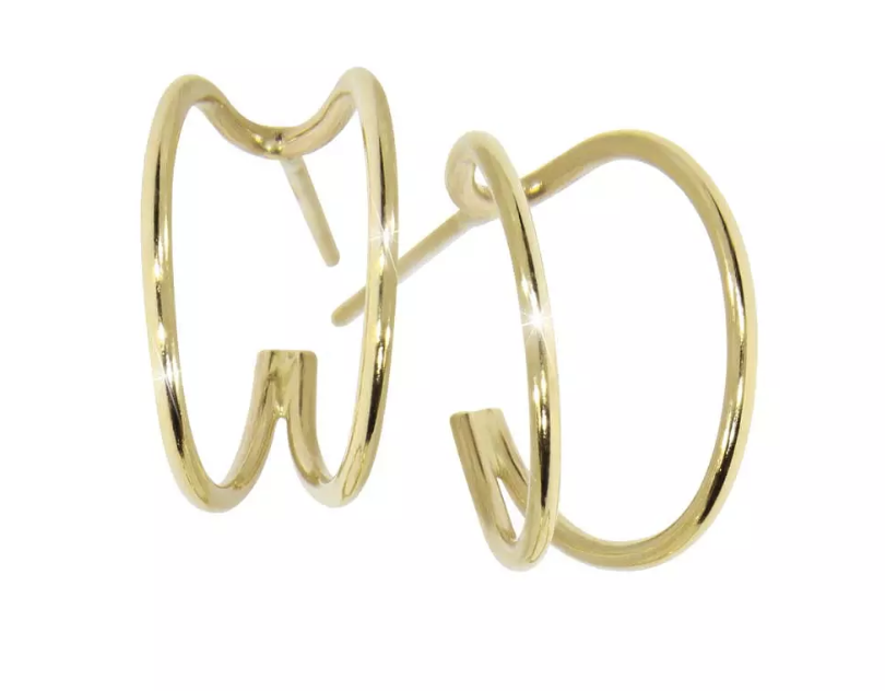 HELIO earrings, made of 14 ct. yellow gold