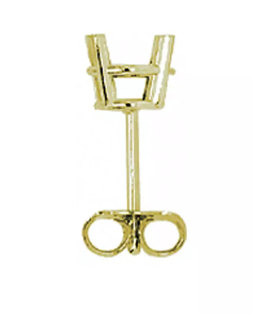 JOY diamond earrings, made of 14 ct. yellow gold and custom sized TW/SI diamonds