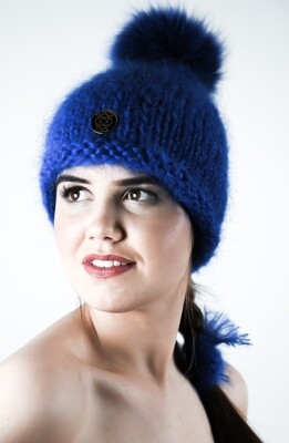 MARIT lue / beanie royal blue, exclusive collection.