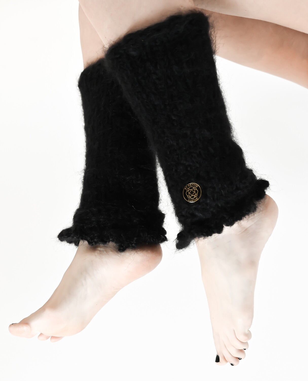 INGRID legg varmere / leg warmers black, exclusive collection.
