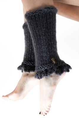 INGRID legg varmere / leg warmers gray, exclusive collection.
