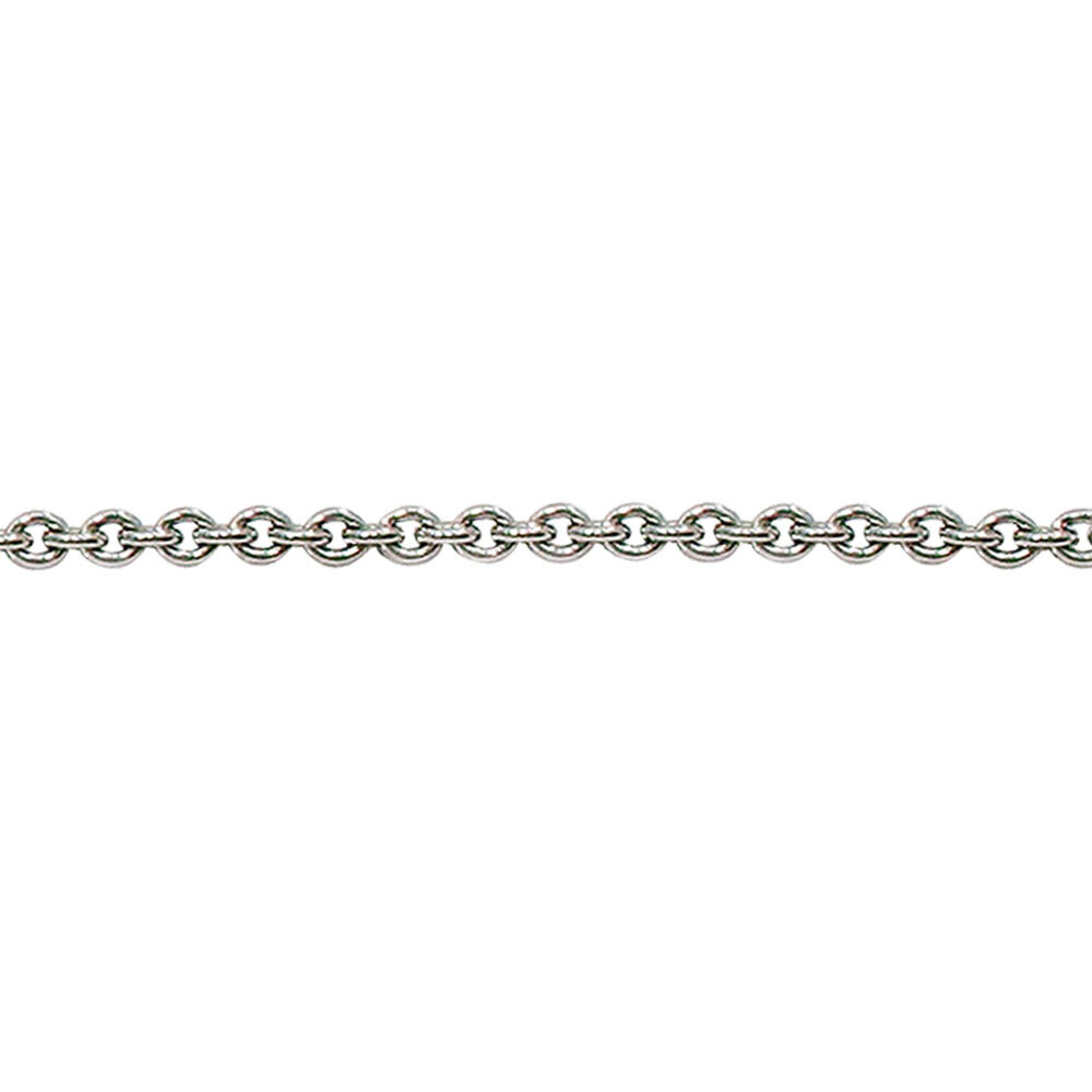 ROLO necklace, made of 14 ct. white gold 2,0 mm. 45 cm​.​