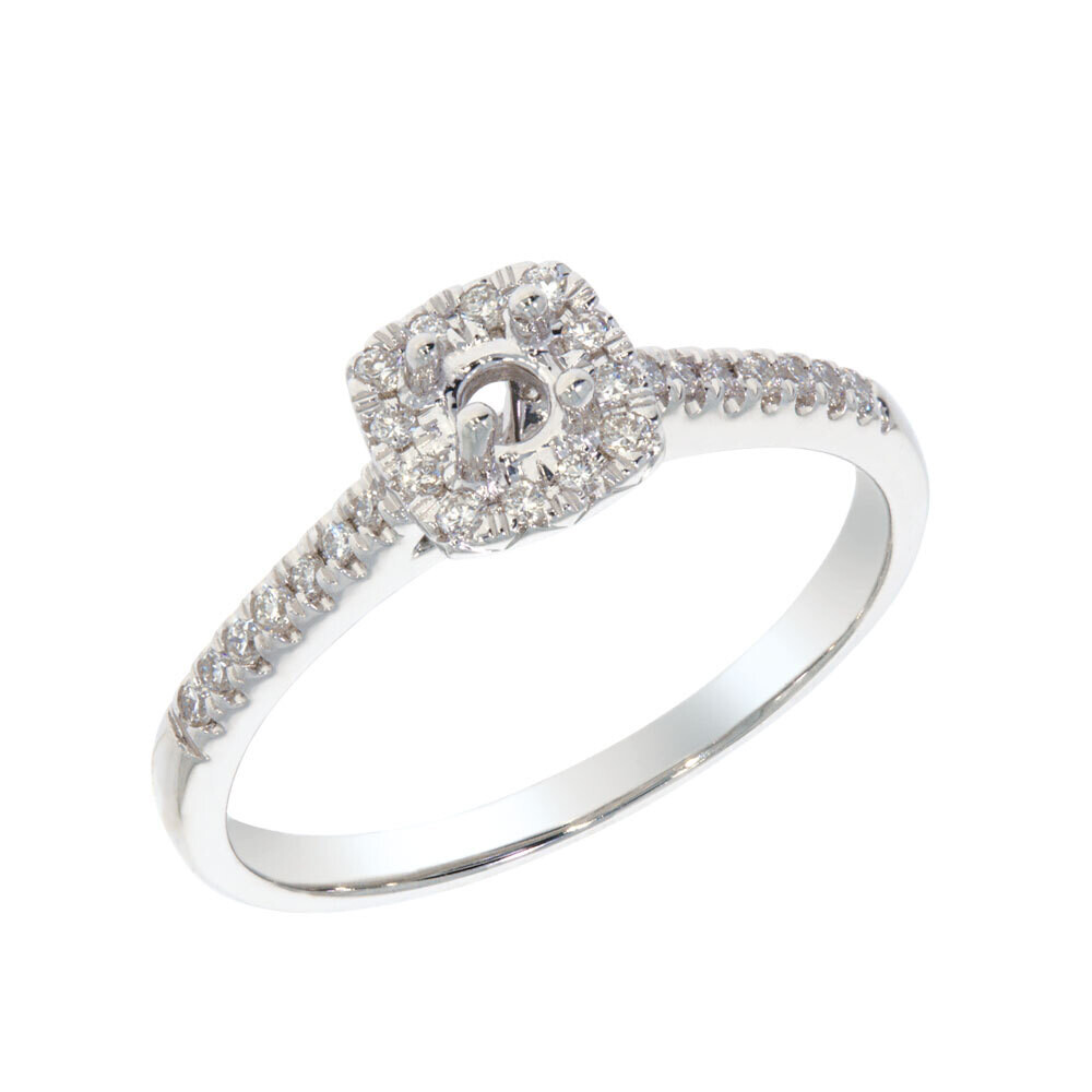 AURORA diamond ring, made of 14 ct. white gold and 0,20 ct. TW/SI diamonds