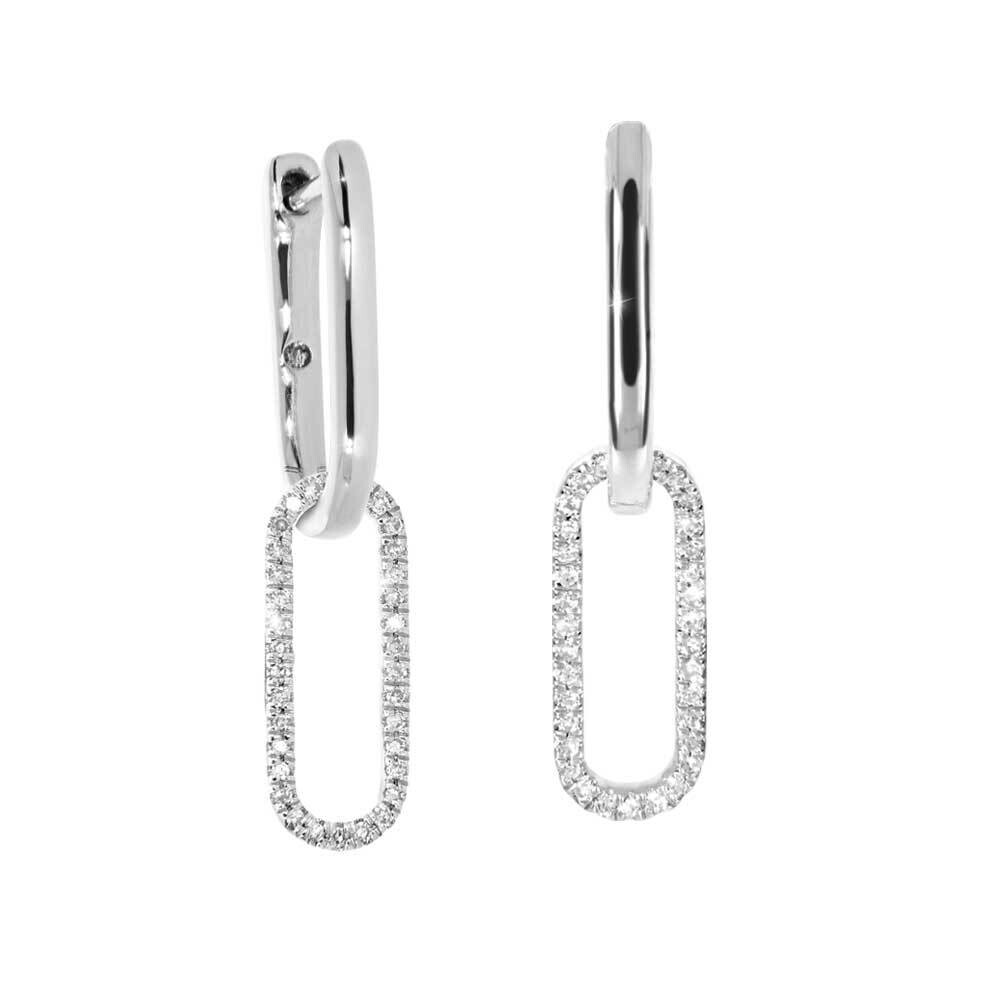 MIRAVAR diamond earrings, made of 14 ct. white gold and 0,15 ct. TW/SI diamonds