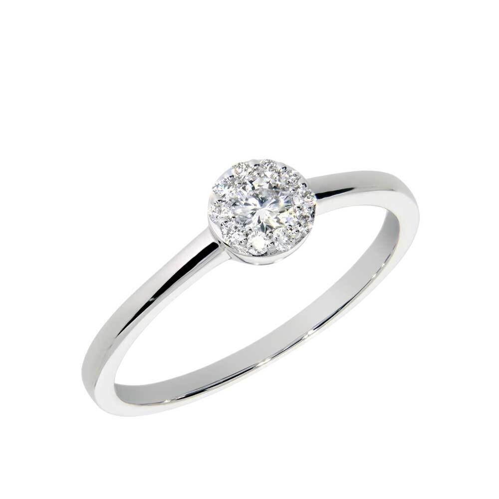 SIERRA diamond ring, made of 14 ct. white gold and 0,25 ct. TW/SI diamonds ​