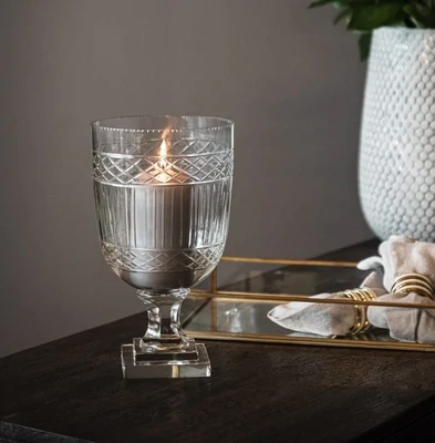 PRAGUE classical faceted glass vase / hurricane lamp / bowl 26 x 14,7 cm. NOK 1299,- PRAGUE classical faceted glass vase / hurricane lamp / bowl 26 x 14,7 cm. NOK 1299,-