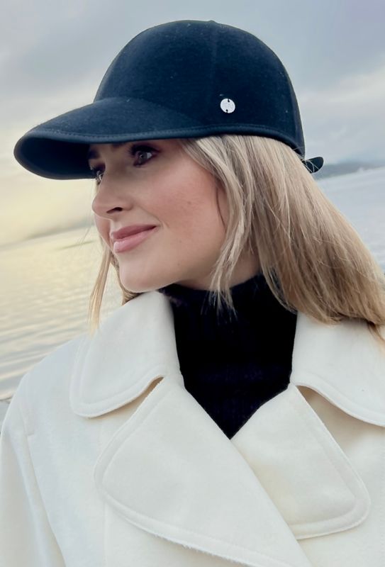 ROSITA  FILT HATT/CAP - SVART