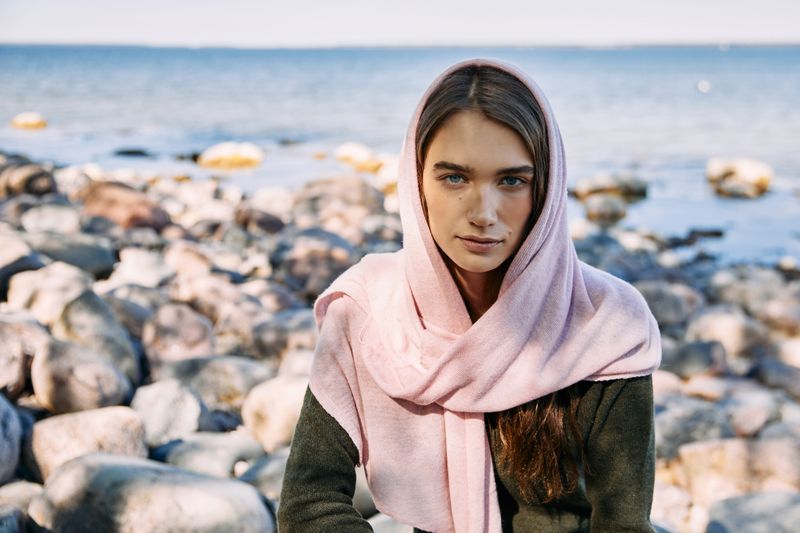 STOLA SGHEMBA - SKJERF/SJAL - ROSA