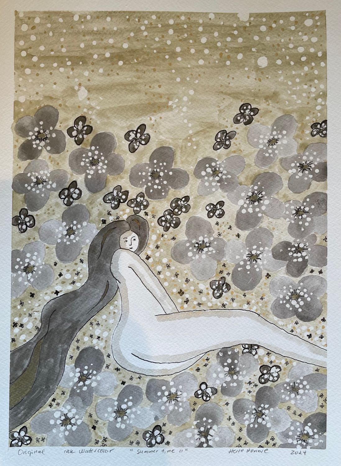 SUMMERTIME II - WATERCOLOR - 35x 25 cm.