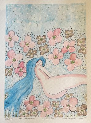 SUMMERTIME - WATERCOLOR - 35x 25 cm.