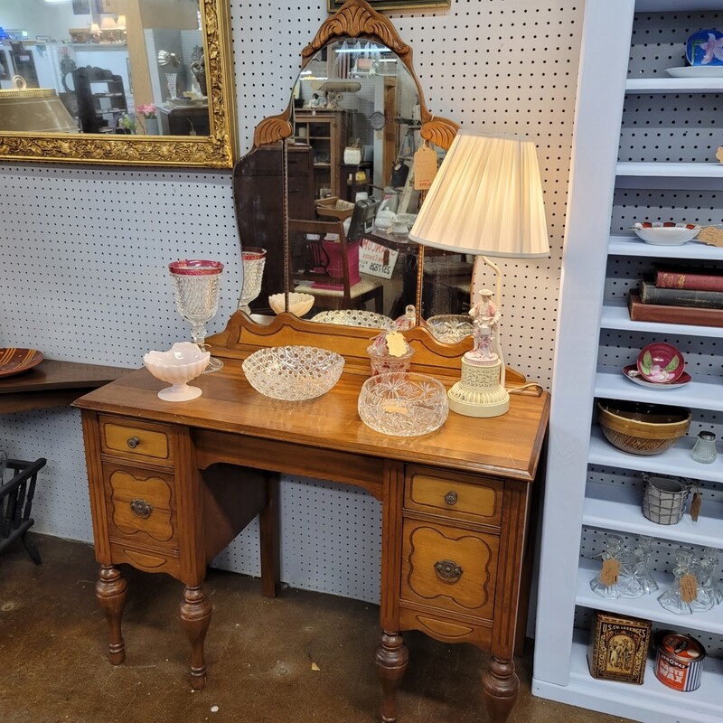Vintage Depression Era Vanity with Mirror