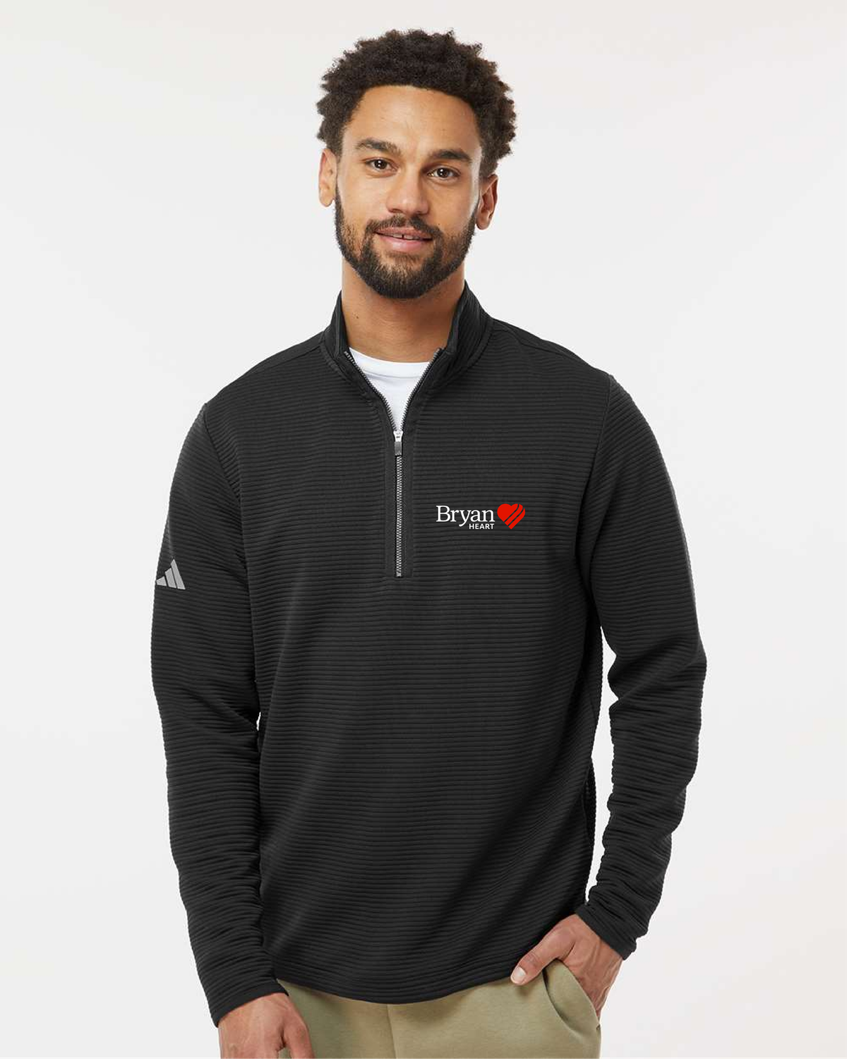 Bryan Heart - Men's Spacer Quarter-Zip Pullover - A588