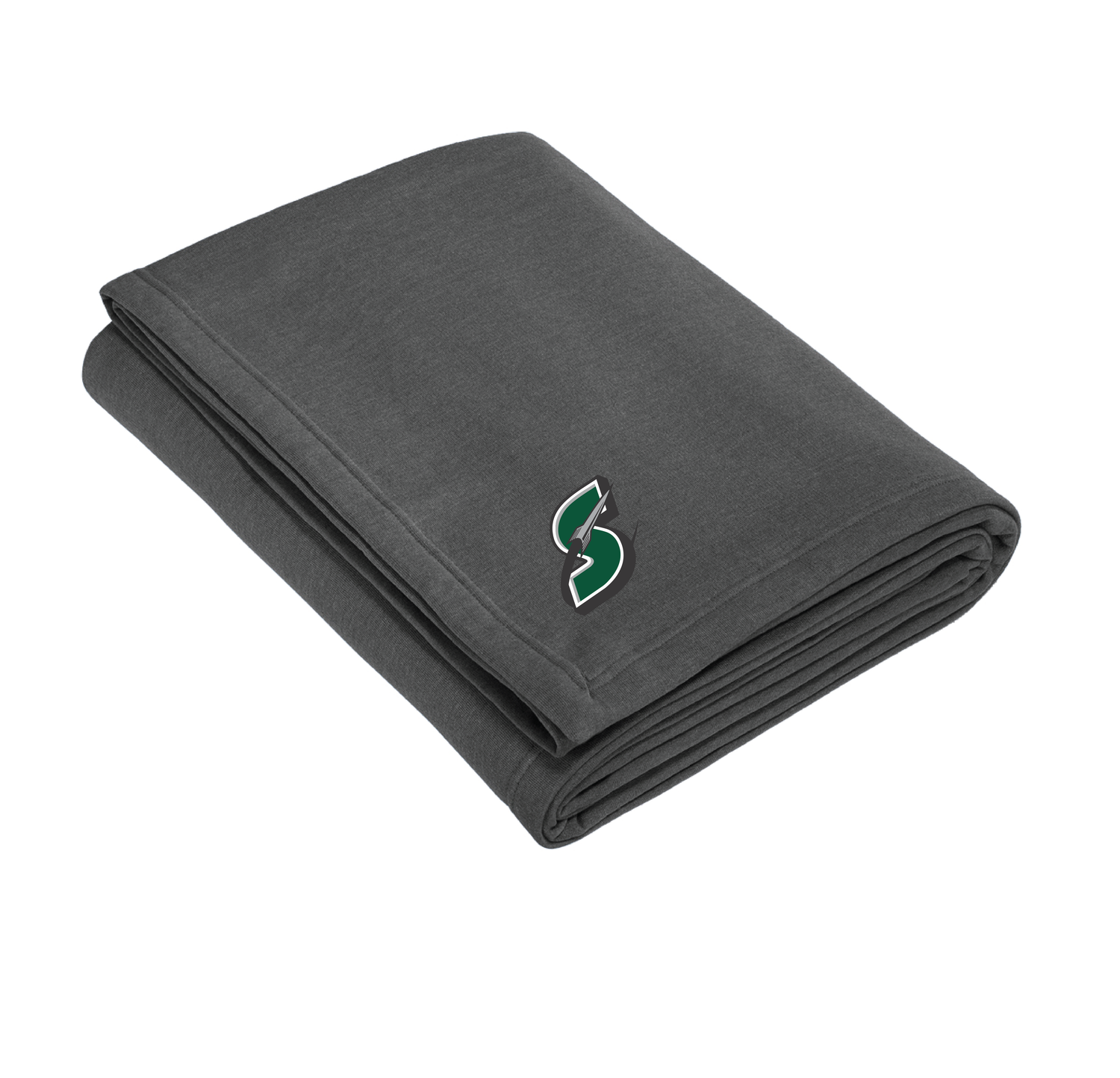 Oversized Embroidered "S" Core Fleece Sweatshirt Blanket