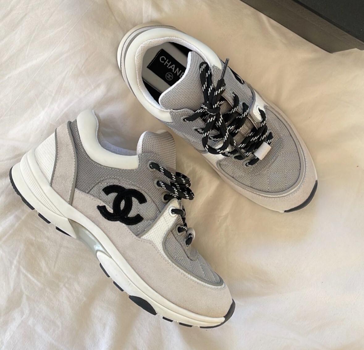 Chanel Runner White Grey