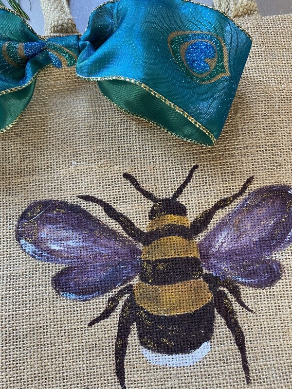 Sustainable Jute Bee Bag Purple
