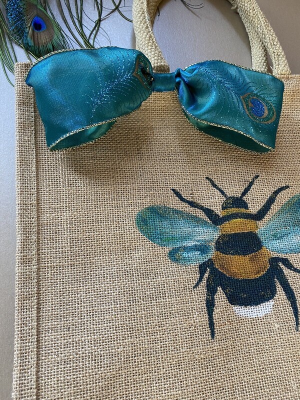Sustainable Jute Bee Bag Blue