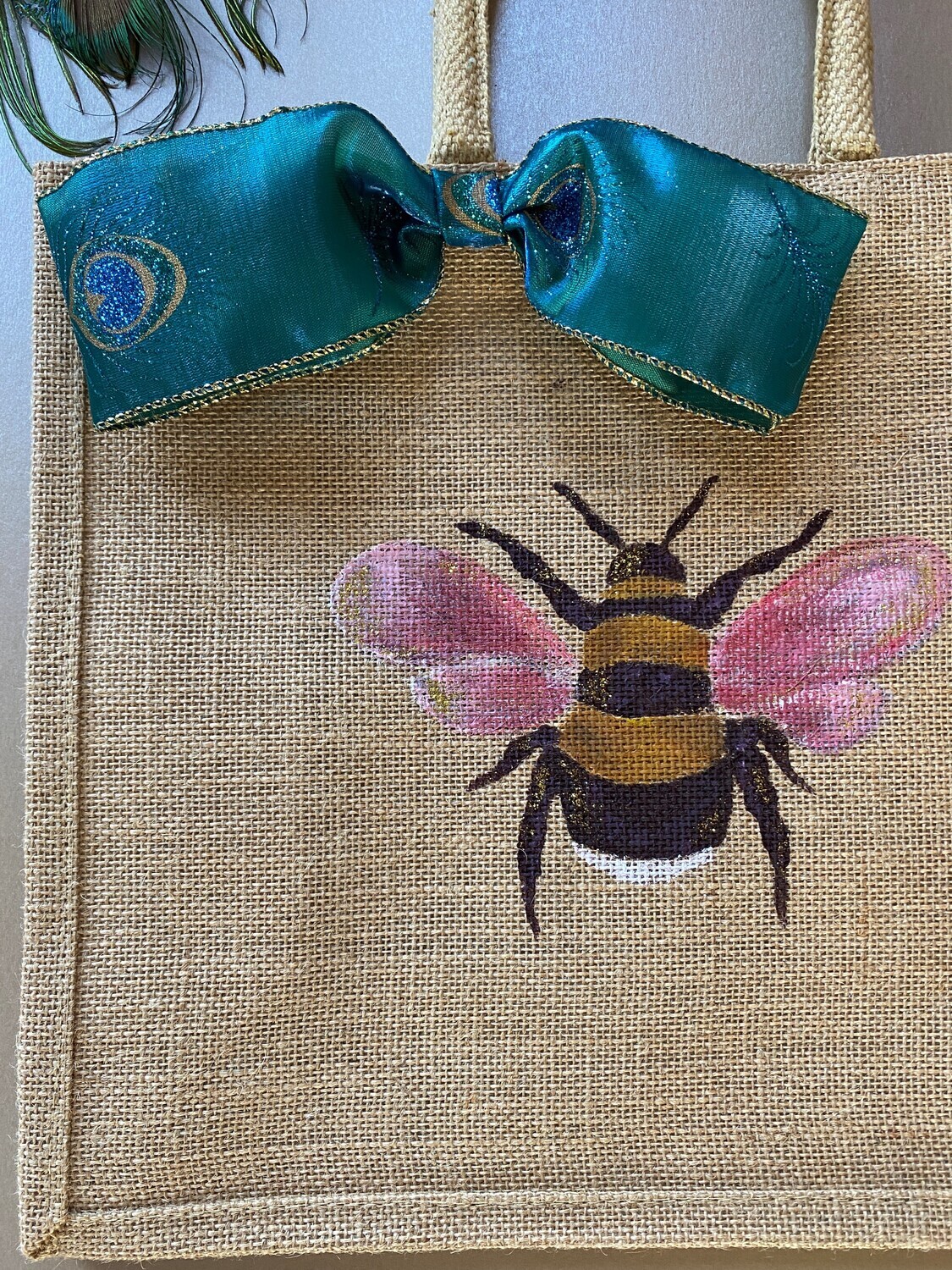 Sustainable Jute Bee Bag Pink