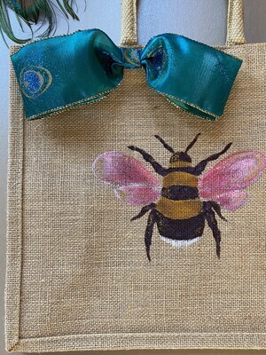 Sustainable Jute Bee Bag Pink