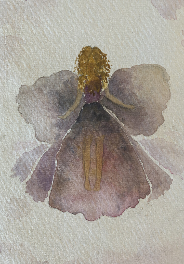 Violette &amp; The Pansy Fairy Watercolour