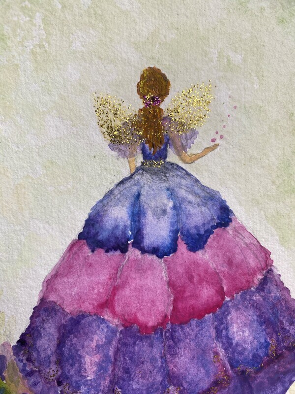 Dulcie & the Hibiscus Fairy Watercolour