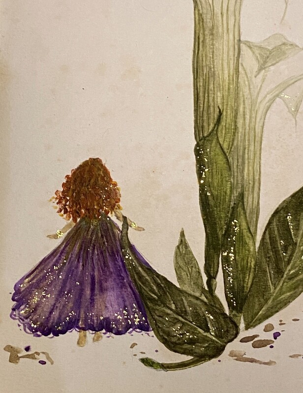 Lily of the Garden Fairy Watercolour