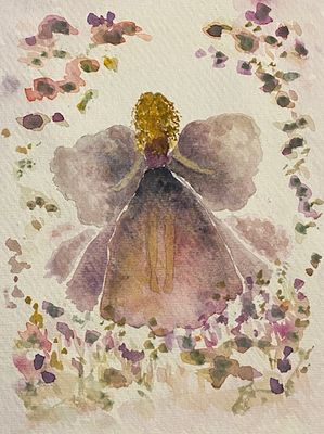 Violette &amp; The Pansy Fairy Watercolour