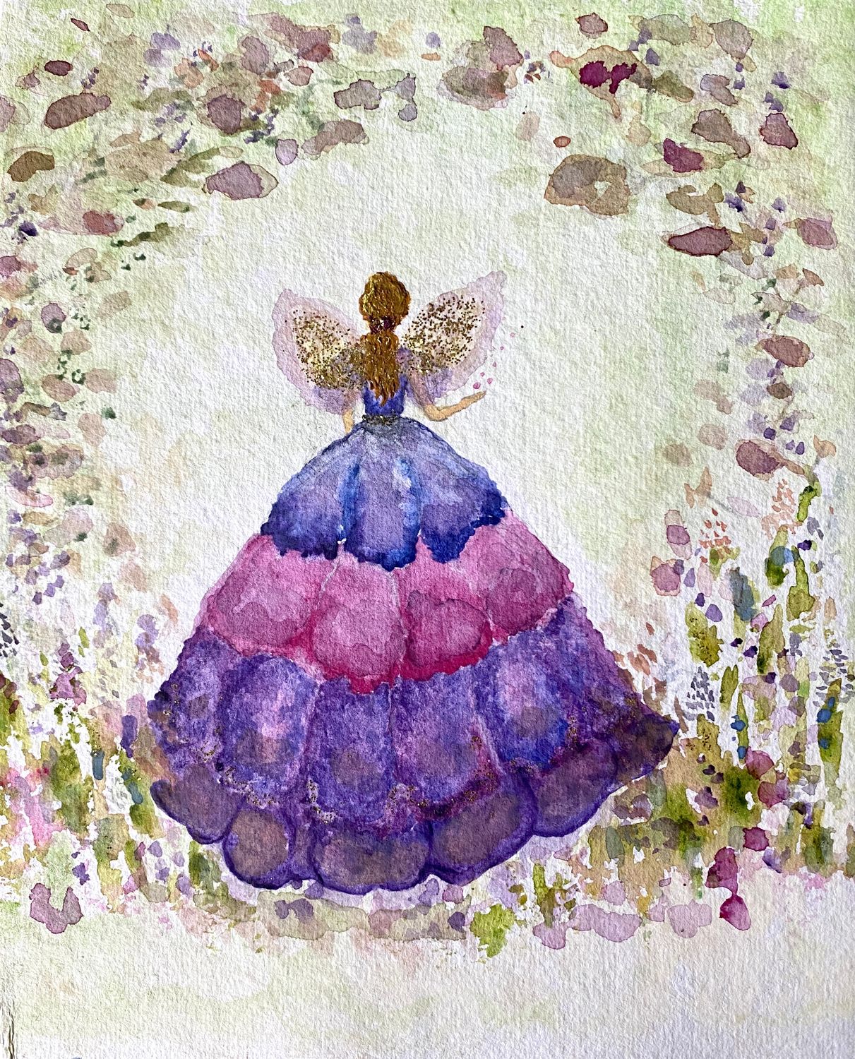 Dulcie &amp; the Hibiscus Fairy Watercolour