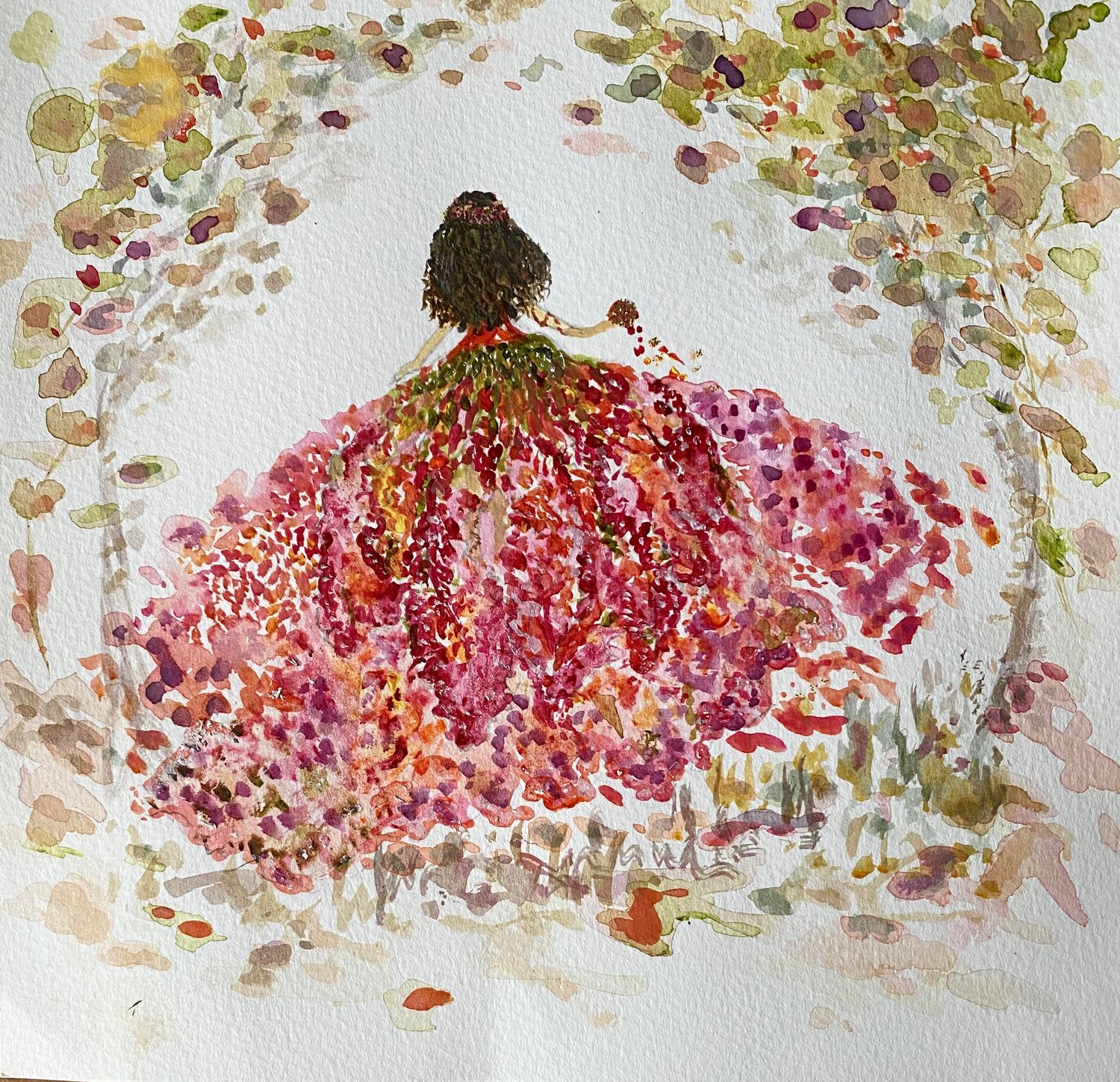 Esmerelda &amp; the Confetti Petal Dress