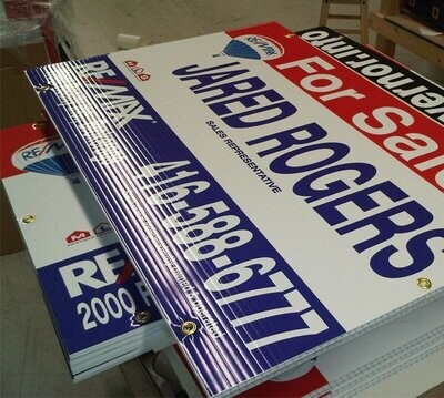 Corflute signs (5mm thickness)