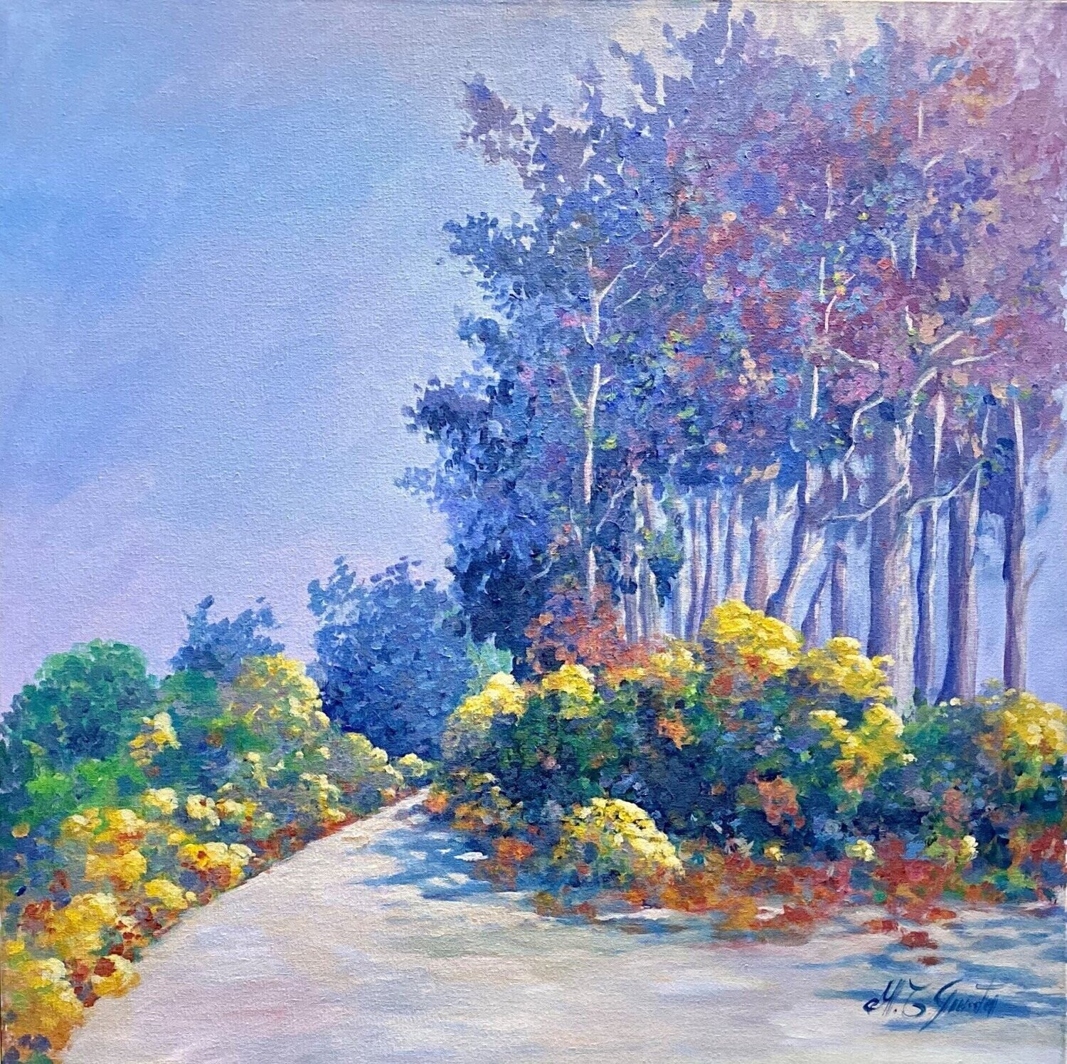La strada del vento
-acrilico su tela 80x80-