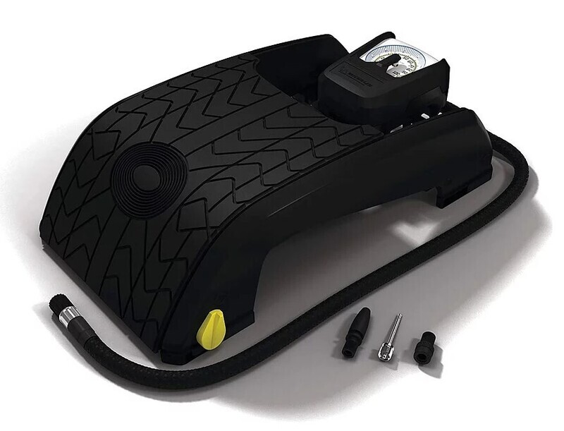 Michelin 12206 Analogue Double Barrel Foot Pump (Black)