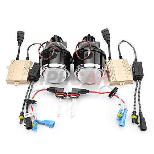 IPHCAR M612 Bi-Xenon Hi-Low Beam Fog Lamp Projector assembly with HID conversion kit (3&#39; Inch)