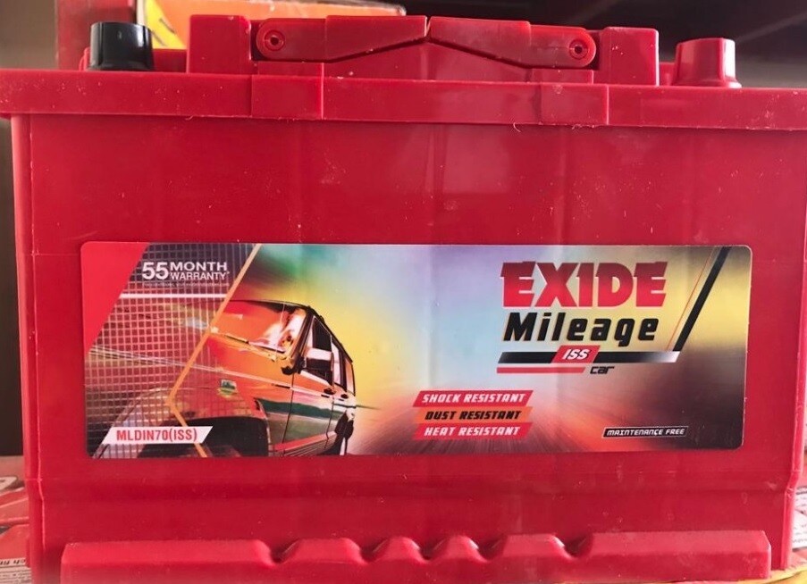Exide DIN70 Idle Stop-Start Compatible: MLDIN70(ISS) Battery